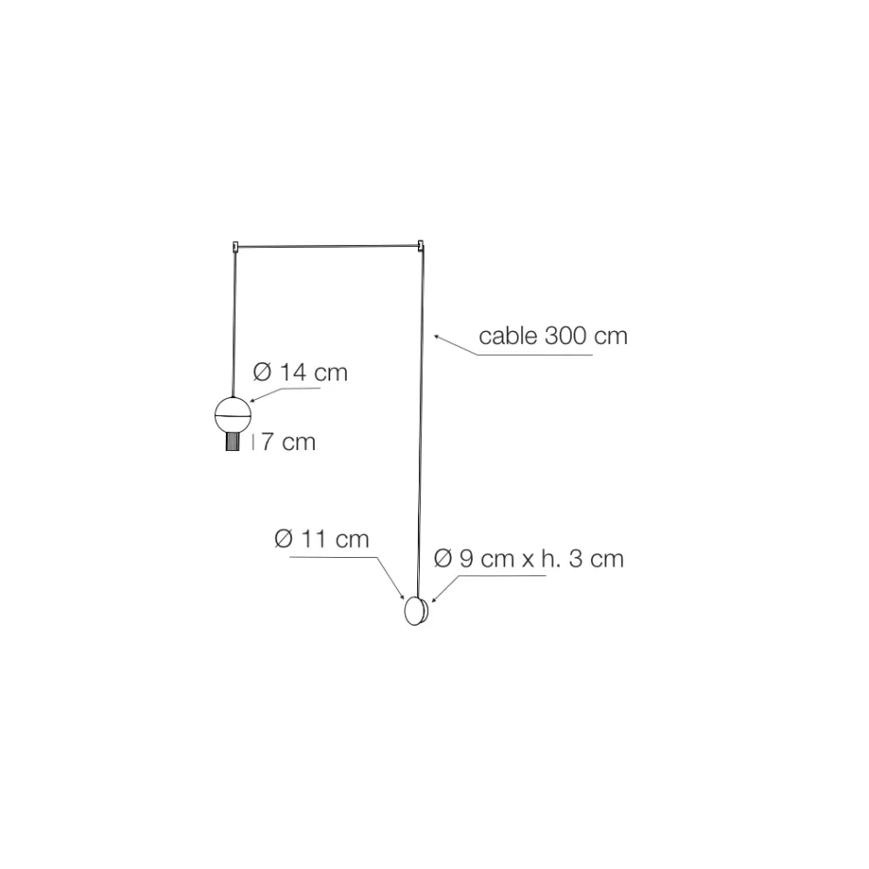 Závěsná lampa s válcovými skleněnými canneté Vyrobeno v Itálii - Oris Viadurini