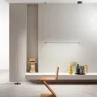 Závěsná lampa s LED světlem a délkově nastavitelnými kabely - oranžová Viadurini