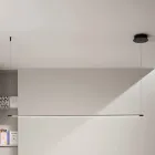 Závěsná lampa s LED světlem a délkově nastavitelnými kabely - oranžová Viadurini