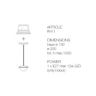 Závěsná lampa s polyesterovým stínítkem Made in Italy - Toscot Junction Viadurini