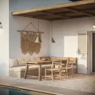 Venkovní závěsná lampa z mosazi Made in Italy - Rain Viadurini