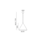 Vnitřní závěsná lampa z grafénu nebo Maroka Made in Italy - Rain Viadurini