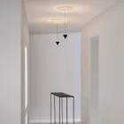 Design závěsného svítidla Bílá sádra a černý hliník 1 kužel - Tesera Viadurini