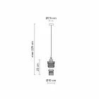 Designová závěsná lampa v keramickém provedení 3 vyrobeném v Itálii - futurismus Viadurini