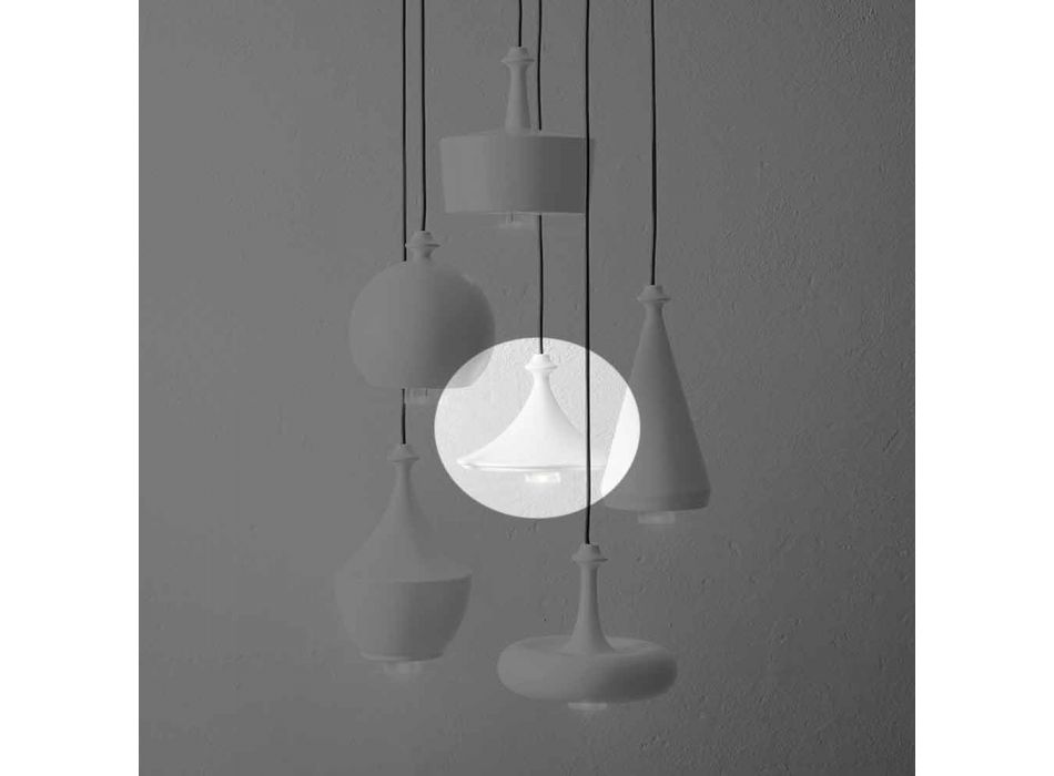 Designová závěsná lampa v keramice - L1 Sequins Aldo Bernardi Viadurini