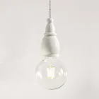 Design závěsné lampy v keramice Vyrobeno v Itálii - osud Aldo Bernardi Viadurini