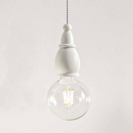 Design závěsné lampy v keramice Vyrobeno v Itálii - osud Aldo Bernardi Viadurini