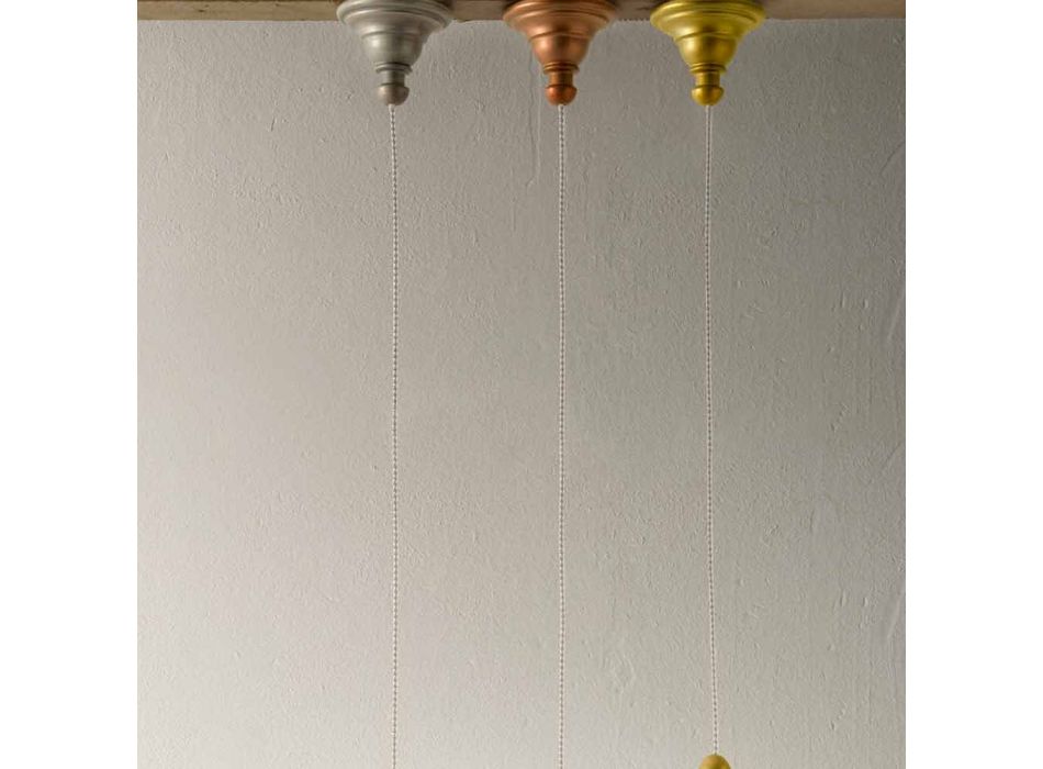 Design závěsné lampy v keramice Vyrobeno v Itálii - osud Aldo Bernardi Viadurini
