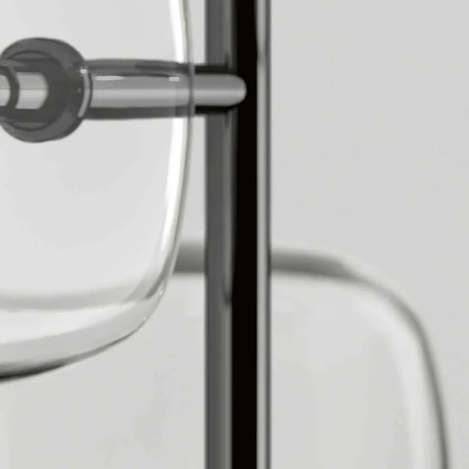 Designová závěsná lampa z lesklého kovu vyrobené v Itálii - Donatina Viadurini