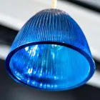 Designová závěsná lampa z benátského skla Made in Italy - Safír Viadurini