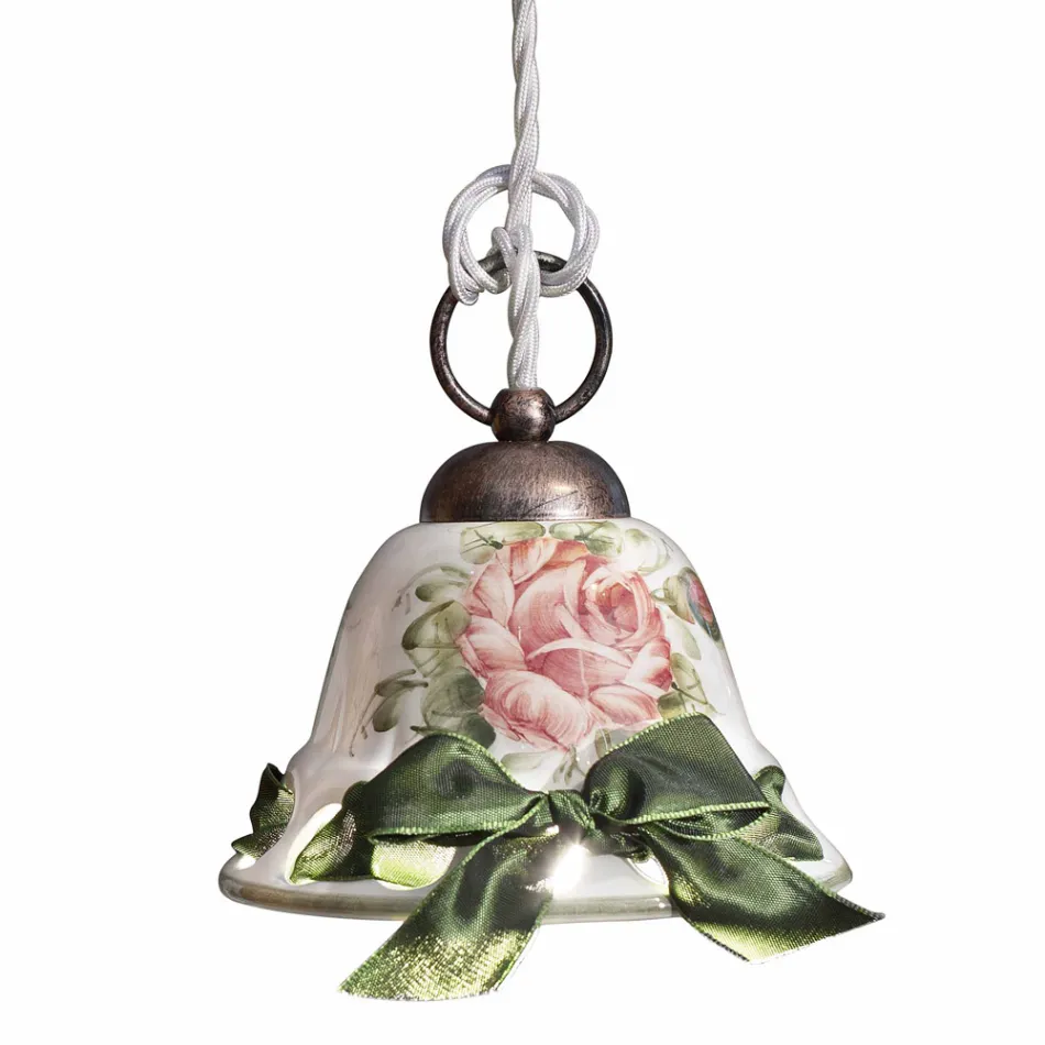 Designér závěsná lampa rustikální zdobené Ferroluce Napoli Viadurini