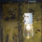 Ručně vyráběné městský design přívěsek lampa Edith Ferroluce Viadurini