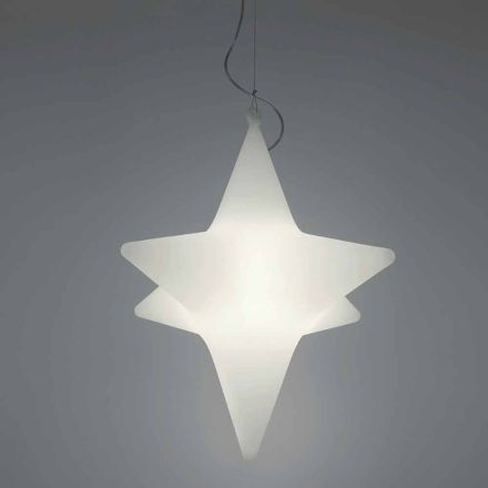 Vnitřní závěsná lampa ve tvaru hvězdy s designem Slide - Sirio Viadurini