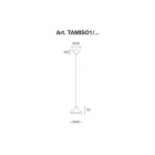 Závěsná lampa z nerezové oceli a keramiky - Tamiso Aldo Bernardi Viadurini