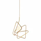 Lampa v moderním oceli suspenze Ø60xh.60xL.cavo200cm, Adele Viadurini