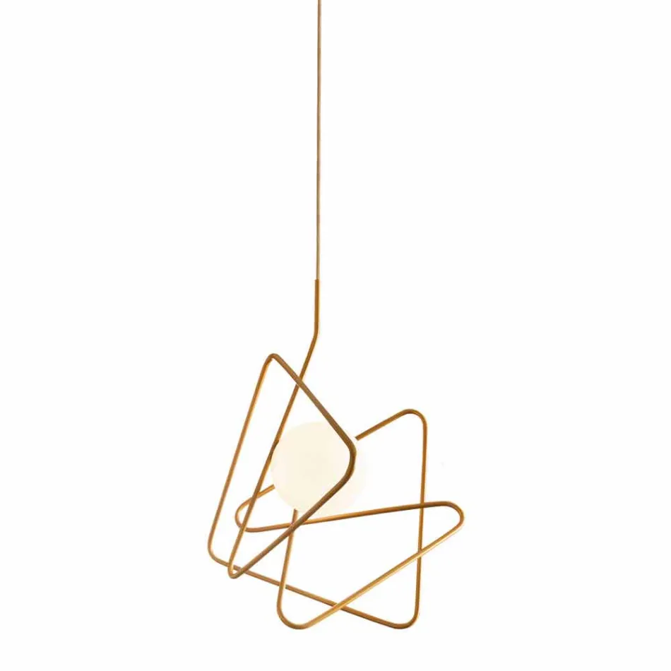 Lampa v moderním oceli suspenze Ø60xh.60xL.cavo200cm, Adele Viadurini