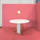 Lampa v moderním oceli suspenze Ø60xh.60xL.cavo200cm, Adele Viadurini