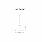 Moderní hliníková závěsná lampa - Cappadocia Aldo Bernardi Viadurini