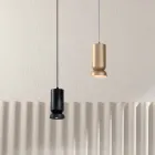 Závěsné svítidlo z hliníku s práškovým nástřikem a nastavitelným kabelem - Buxus Viadurini