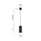 Závěsné svítidlo z hliníku s práškovým nástřikem a nastavitelným kabelem - Buxus Viadurini