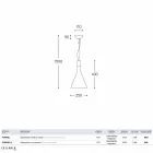 Lampa v cementové kaše Funnel Aldo Bernardi Viadurini
