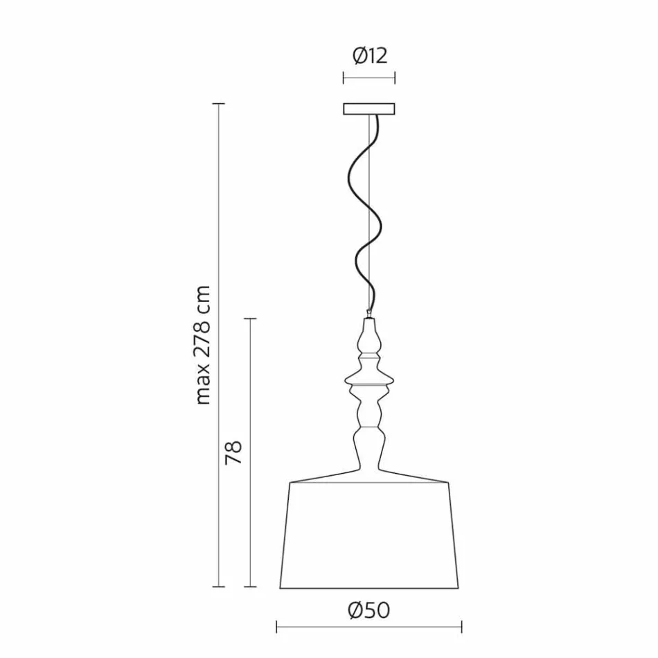 Závěsná lampa z bílé keramiky. Shade in Linen Short Design - Cadabra Viadurini