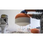 Závěsná lampa v barevné keramice vyrobené v Itálii - Ferroluce Bellota Viadurini