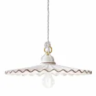 Lampa keramické suspenze s dekorem Ferroluce L&#39;Aquila Viadurini