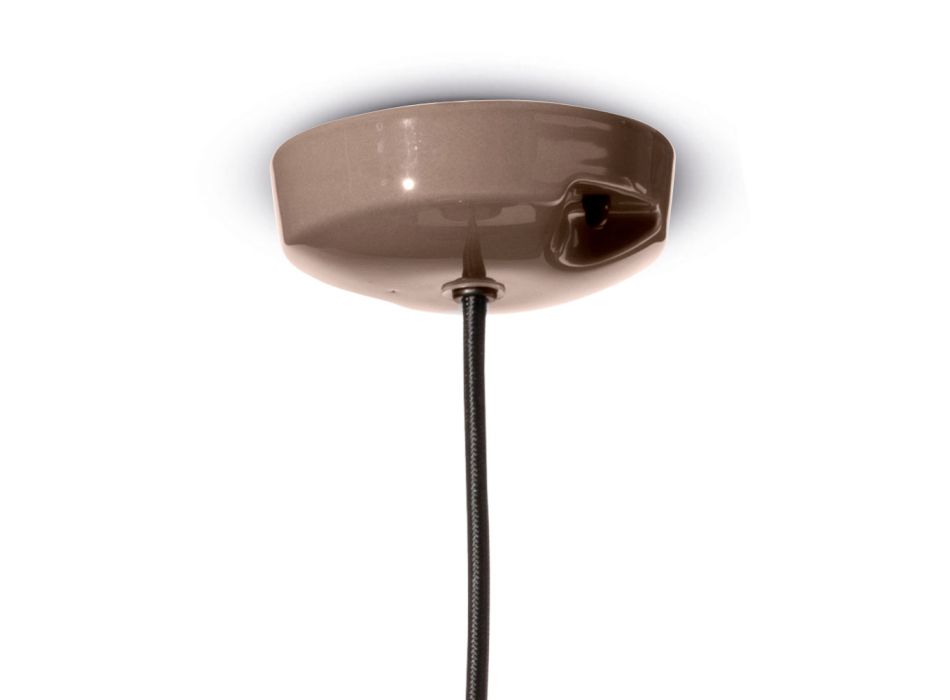 Keramická závěsná lampa 2 povrchových úprav Made in Italy - Afoxe Viadurini
