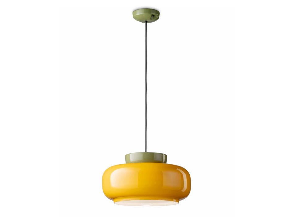 Keramická závěsná lampa různých povrchových úprav Made in Italy - Corcovado Viadurini