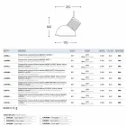 Lampa keramické odpružení Lustri 10 Aldo Bernardi Viadurini