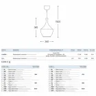 Lampa keramické odpružení Lustri 3 Aldo Bernardi Viadurini