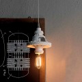 Závěsná lampa z keramiky ve 3 provedeních moderního designu - futurismus