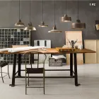 Lampa starožitné železný zvon zavěšení Virginia Il Fanale Viadurini