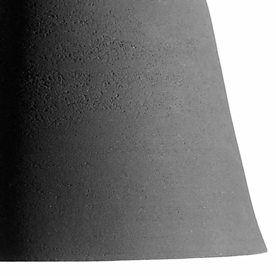 Závěsná lampa z antracitové kameniny a bílý design interiéru - Edmondo Viadurini