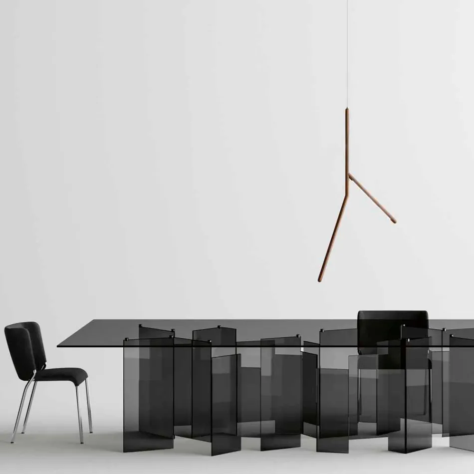 Závěsné svítidlo z masivního dřeva v různých povrchových úpravách Made in Italy - Orlov Viadurini