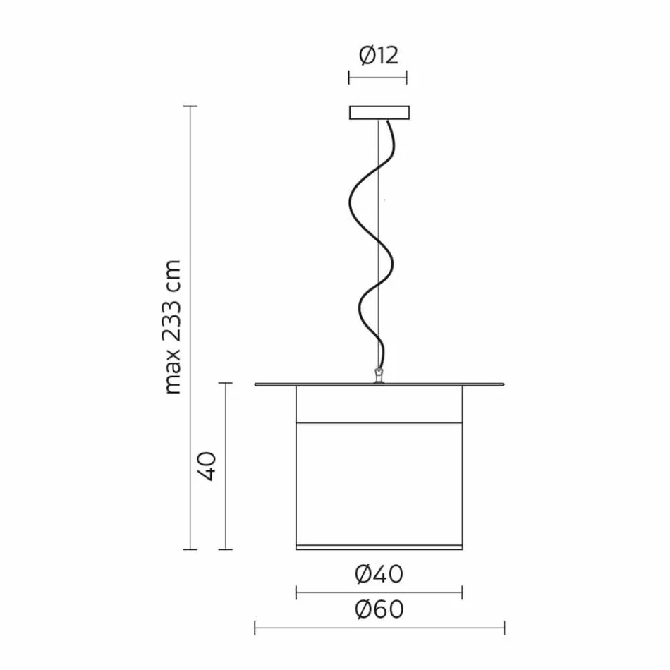 Válcová závěsná lampa z bílého lnu, vyrobená v Itálii - magická Viadurini