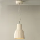 Závěsná lampa v toskánské majolice Ručně vyrobená v Itálii - Toscot Rossi Viadurini