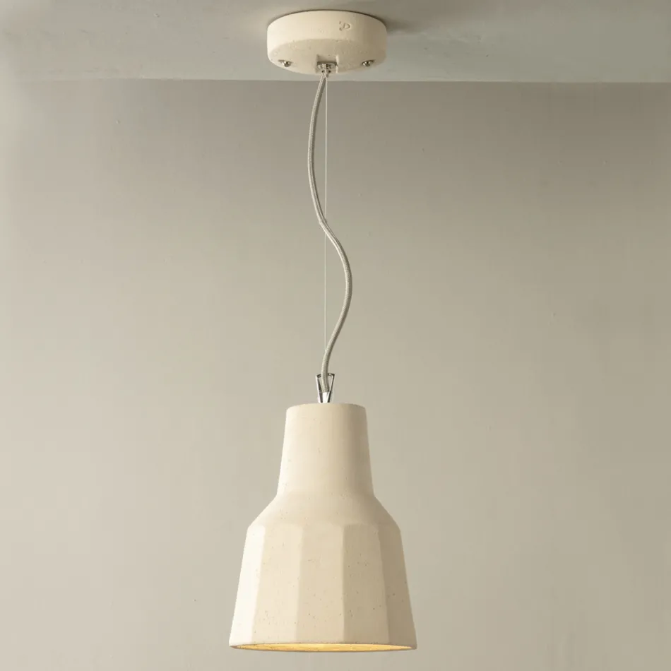 Závěsná lampa v toskánské majolice Ručně vyrobená v Itálii - Toscot Rossi Viadurini