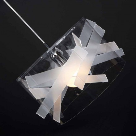 Závěsná lampa moderní methakrylátu, o průměru 40 cm, Nicla Viadurini