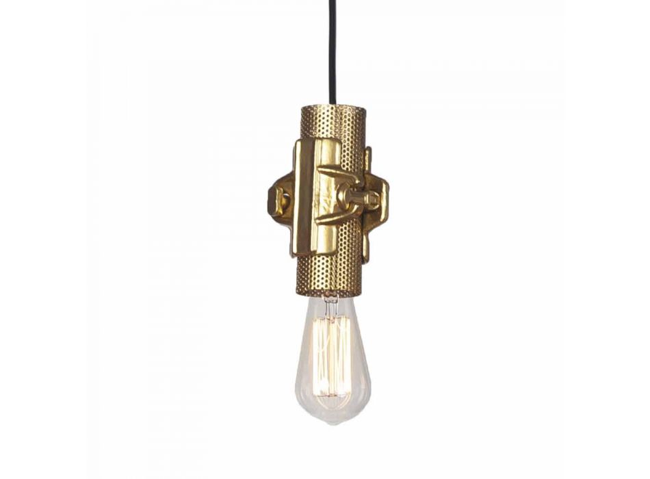 Závěsná lampa v bílém, antracitovém nebo zlatém kovu 2 velikosti - Meccasmo Viadurini