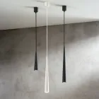 Závěsné svítidlo v bílém, černém nebo zlatém kovu 2 velikosti – Girotondo Viadurini