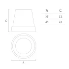 Závěsné svítidlo z bílého polyetylenu Made in Italy - Minervo Viadurini