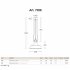 Lampa z mědi a mosazi suspenze anticati Foundry Viadurini