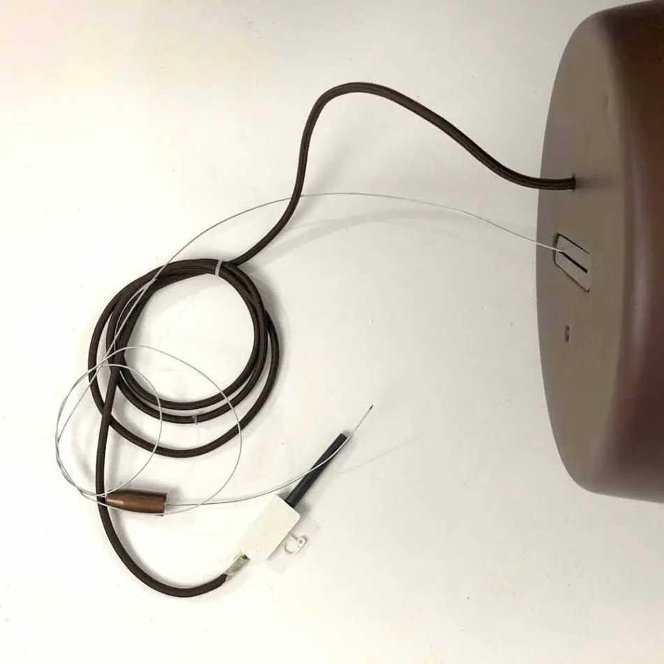 Designová závěsná lampa v terakotové barvě, Ø37cm - Toscot Henry Viadurini