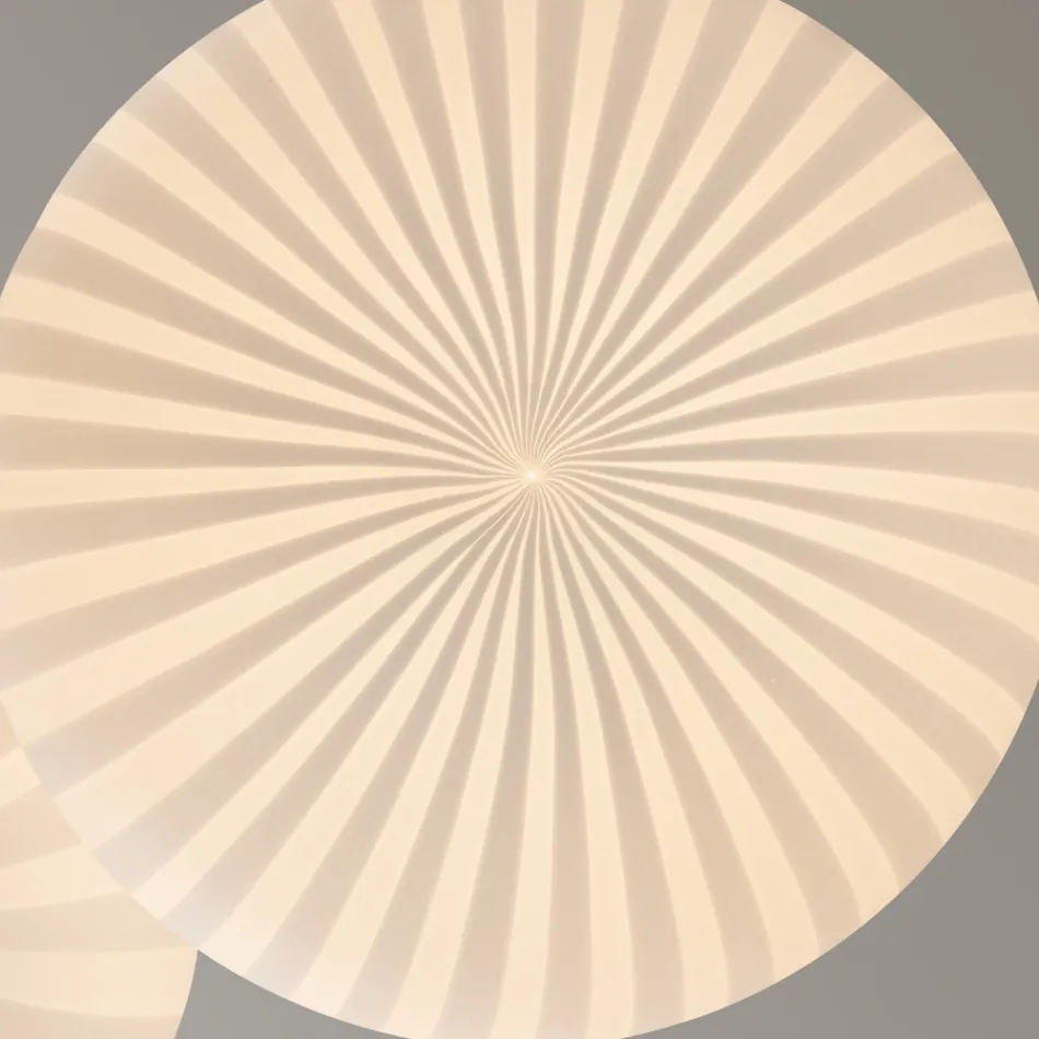 Závěsné svítidlo z bílého skla ve filigránovém designu s hroty - karavan Viadurini