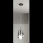 Závěsná lampa ze skla a průhledného drátu Made in Italy - Trilly Viadurini