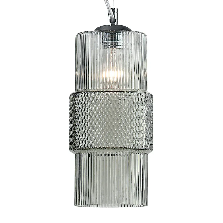 Závěsná lampa z ručně foukaného skla v Benátkách 15 cm - Satomi Viadurini