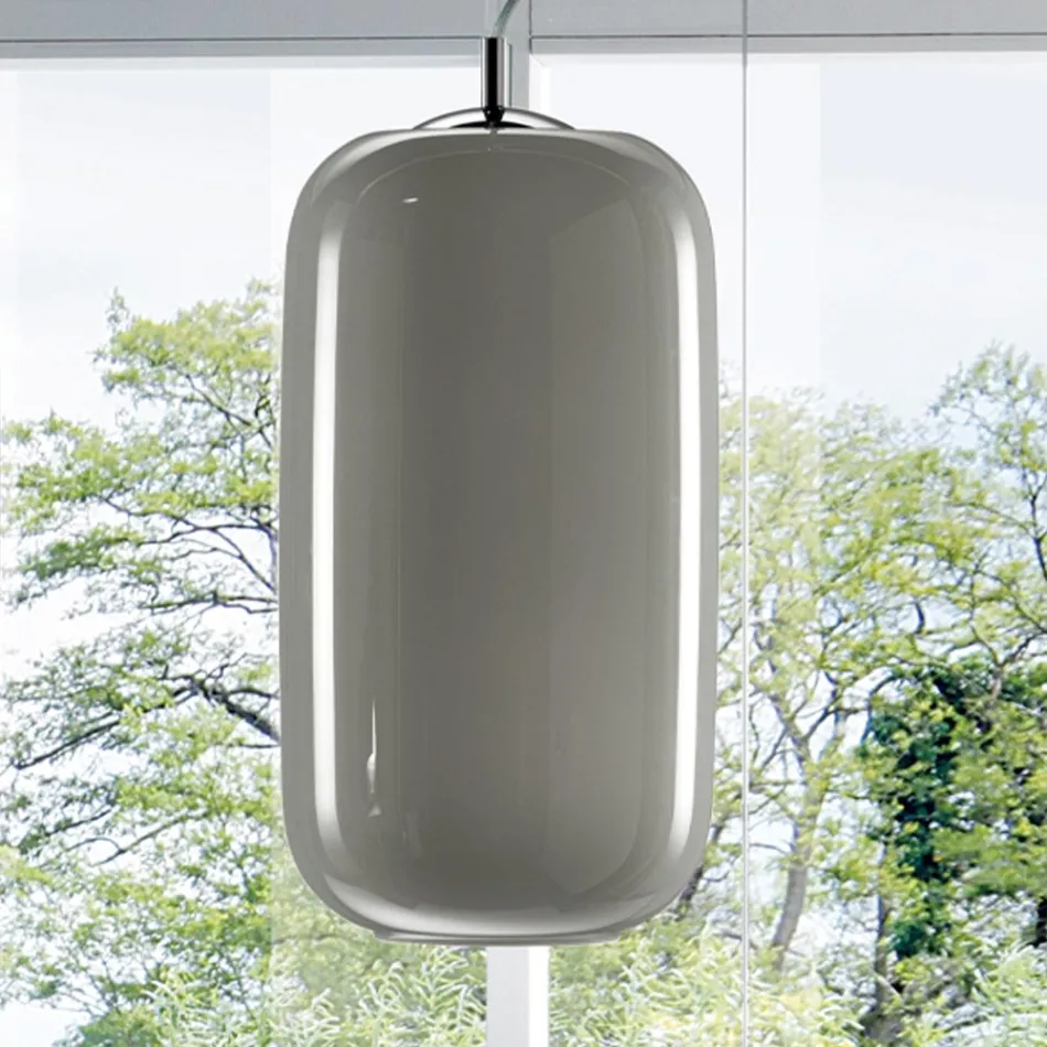 Ručně foukaná skleněná závěsná lampa Made in Venice - Bambus Viadurini