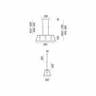 Lampa Průmyslová závěsné 3 Londýn světla Il Fanale Viadurini